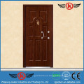 JK-A9052 JieKai China puerta de acero acorazada de madera / puerta blindada delantera / Acero de seguridad blindado Puerta de entrada